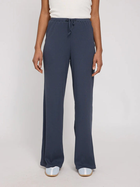 Striped Rib Pants ink blue | MAZINE