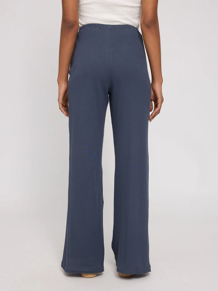 Striped Rib Pants ink blue | MAZINE