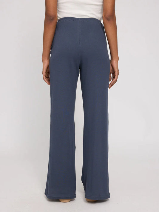 Striped Rib Pants ink blue | MAZINE