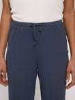 Striped Rib Pants ink blue | MAZINE