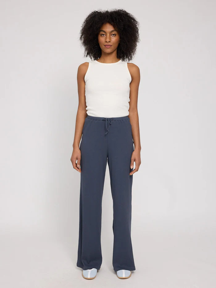 Striped Rib Pants ink blue | MAZINE