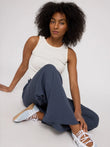Striped Rib Pants ink blue | MAZINE