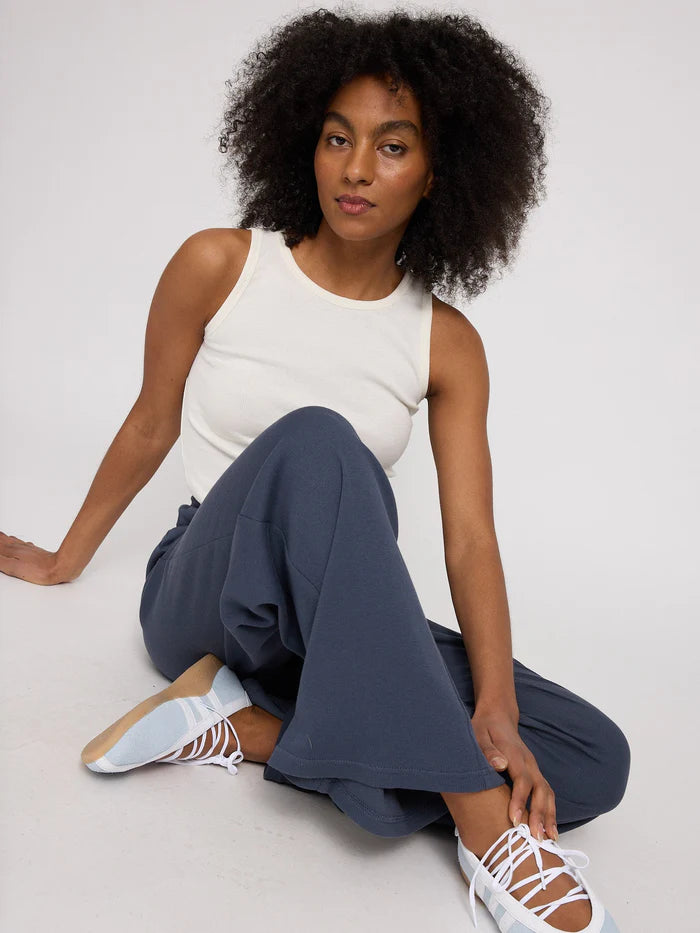 Striped Rib Pants ink blue | MAZINE