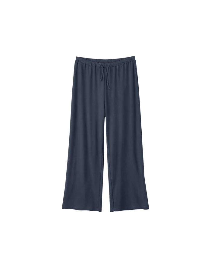 Striped Rib Pants ink blue | MAZINE