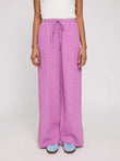 Drawstring Linen Pants violet pink | MAZINE