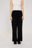 Pleated Viscose Pants black | MAZINE