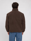 Padded Teddy-Fleece Jacket (Herren)  chocolate/warm mud | MAZINE