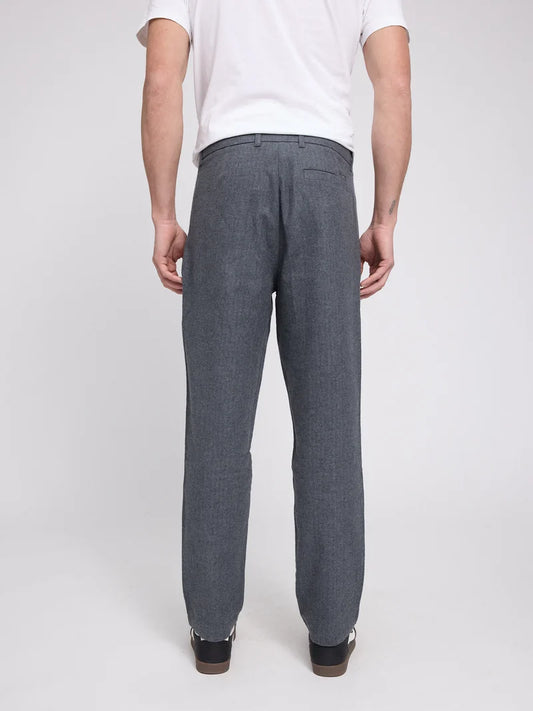 Tapered Flannel Pants (Herren)  anthracite mel. | MAZINE
