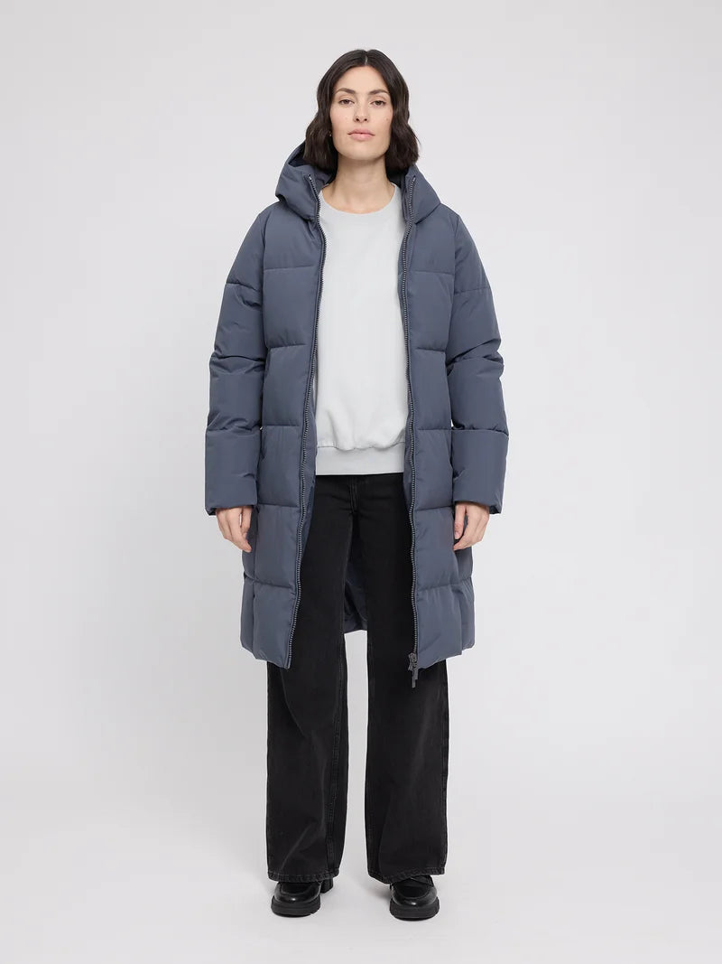 Basic Mid Length Puffer Jacket (Damen)  night flight | MAZINE