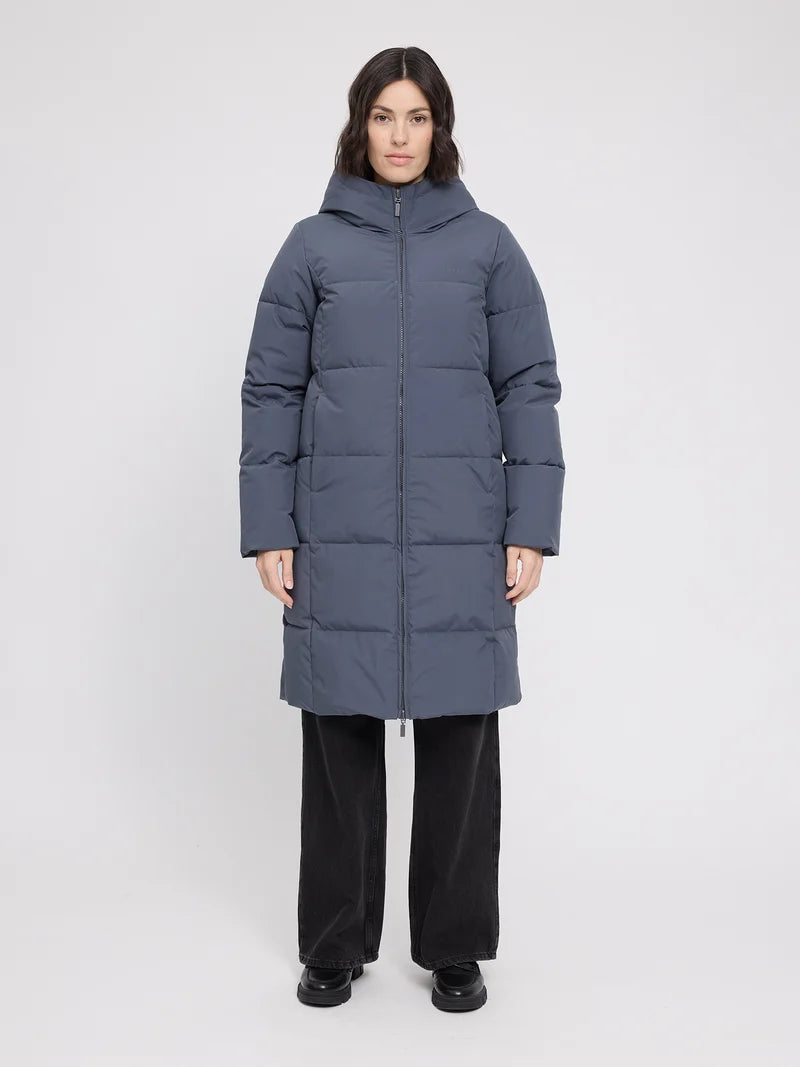 Basic Mid Length Puffer Jacket (Damen)  night flight | MAZINE