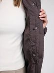 Waves Quilt Puffer Coat eggplant | MAZINE