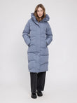 Waves Quilt Puffer Coat slate blue | MAZINE