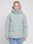 Waves Quilt Short Puffer Jacket ice green | MAZINE