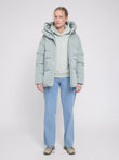Waves Quilt Short Puffer Jacket ice green | MAZINE