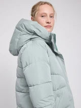 Waves Quilt Short Puffer Jacket ice green | MAZINE