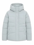 Waves Quilt Short Puffer Jacket ice green | MAZINE