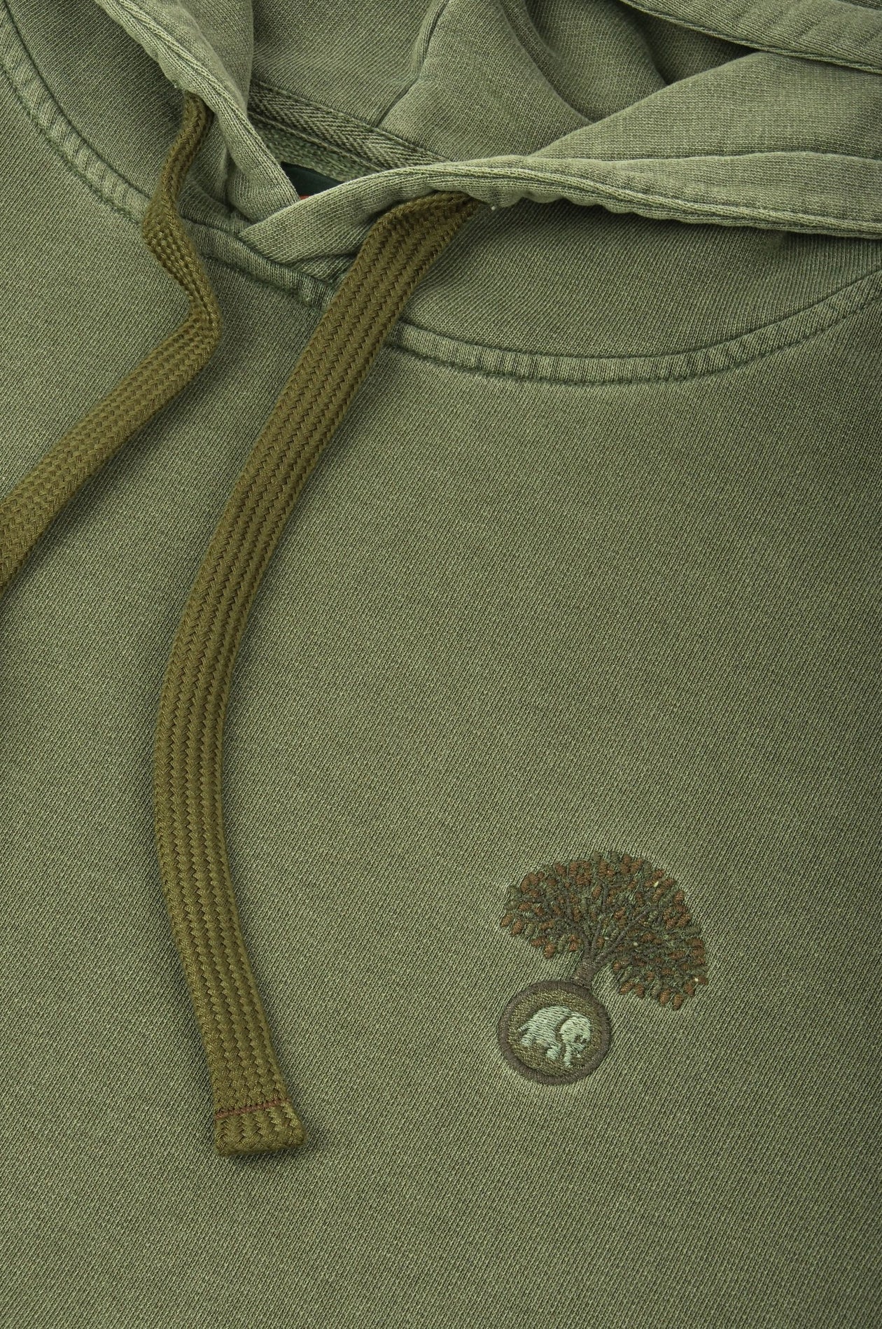 Hoodie Aroes Pigment Oak Green | trendsplant