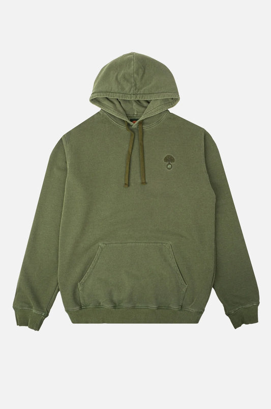 Hoodie Aroes Pigment Oak Green | trendsplant
