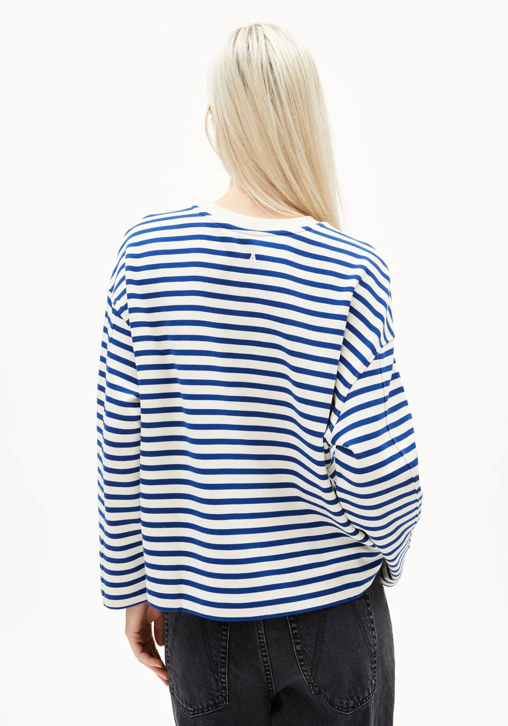 FRANKAA MAARLEN STRIPE undyed-dynamo blue | ARMEDANGELS