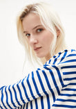 FRANKAA MAARLEN STRIPE undyed-dynamo blue | ARMEDANGELS