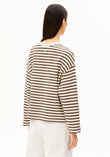 FRANKAA MAARLEN STRIPE SWEAT undyed-claystone | ARMEDANGELS