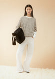 FRANKAA MAARLEN STRIPE SWEAT undyed-claystone | ARMEDANGELS