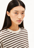 FRANKAA MAARLEN STRIPE SWEAT undyed-claystone | ARMEDANGELS