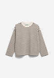 FRANKAA MAARLEN STRIPE SWEAT undyed-claystone | ARMEDANGELS
