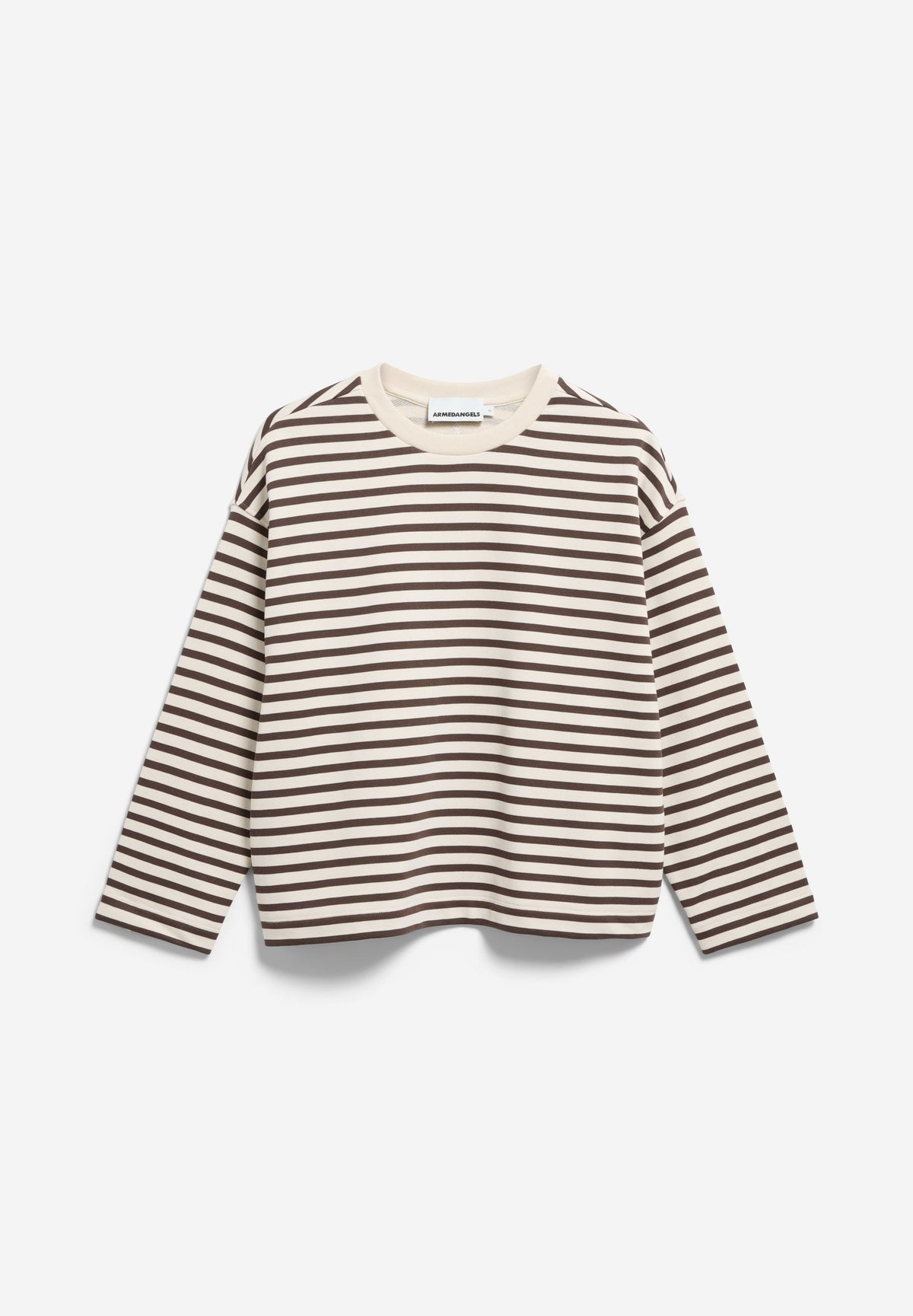 FRANKAA MAARLEN STRIPE SWEAT undyed-claystone | ARMEDANGELS