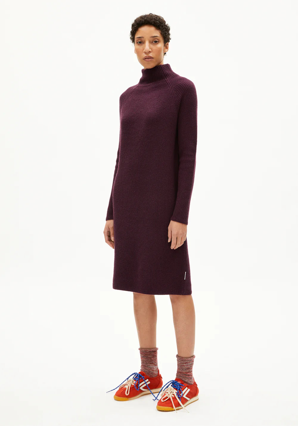 Strickkleid MILLAANA dark cranberry | ARMEDANGELS