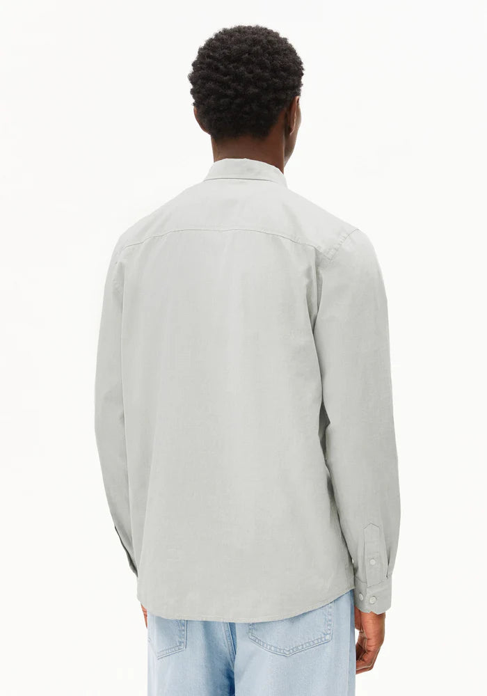 Hemd Langarm QUAASA fatigue green | ARMEDANGELS