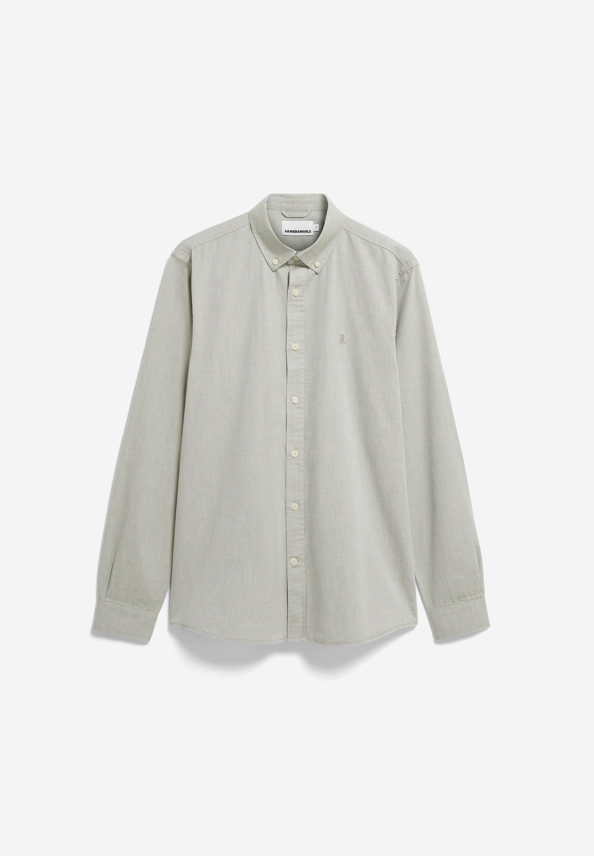Hemd Langarm QUAASA fatigue green | ARMEDANGELS