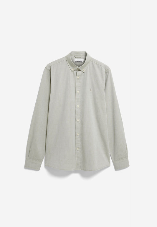 Hemd Langarm QUAASA fatigue green | ARMEDANGELS