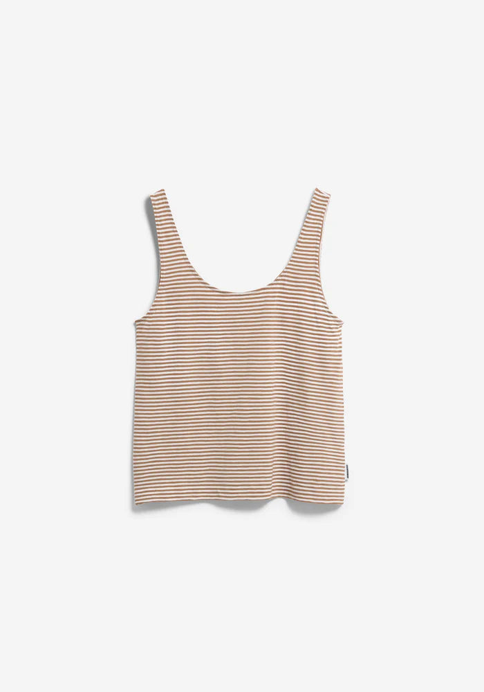 MINAAMI LITA TOP oatmilk-cinnamon dust | ARMEDANGELS