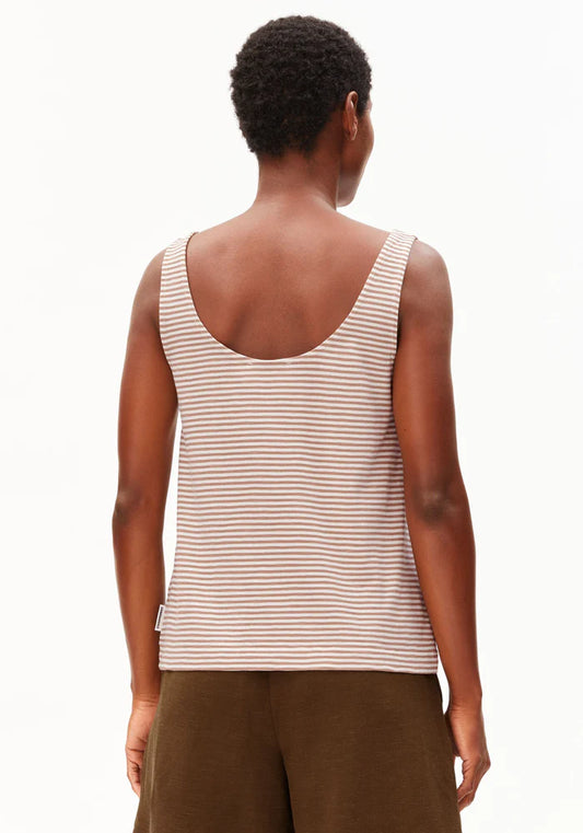 MINAAMI LITA TOP oatmilk-cinnamon dust | ARMEDANGELS