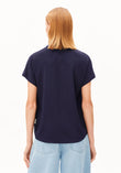 Bluse LARISAANA tinted navy|  ARMEDANGELS