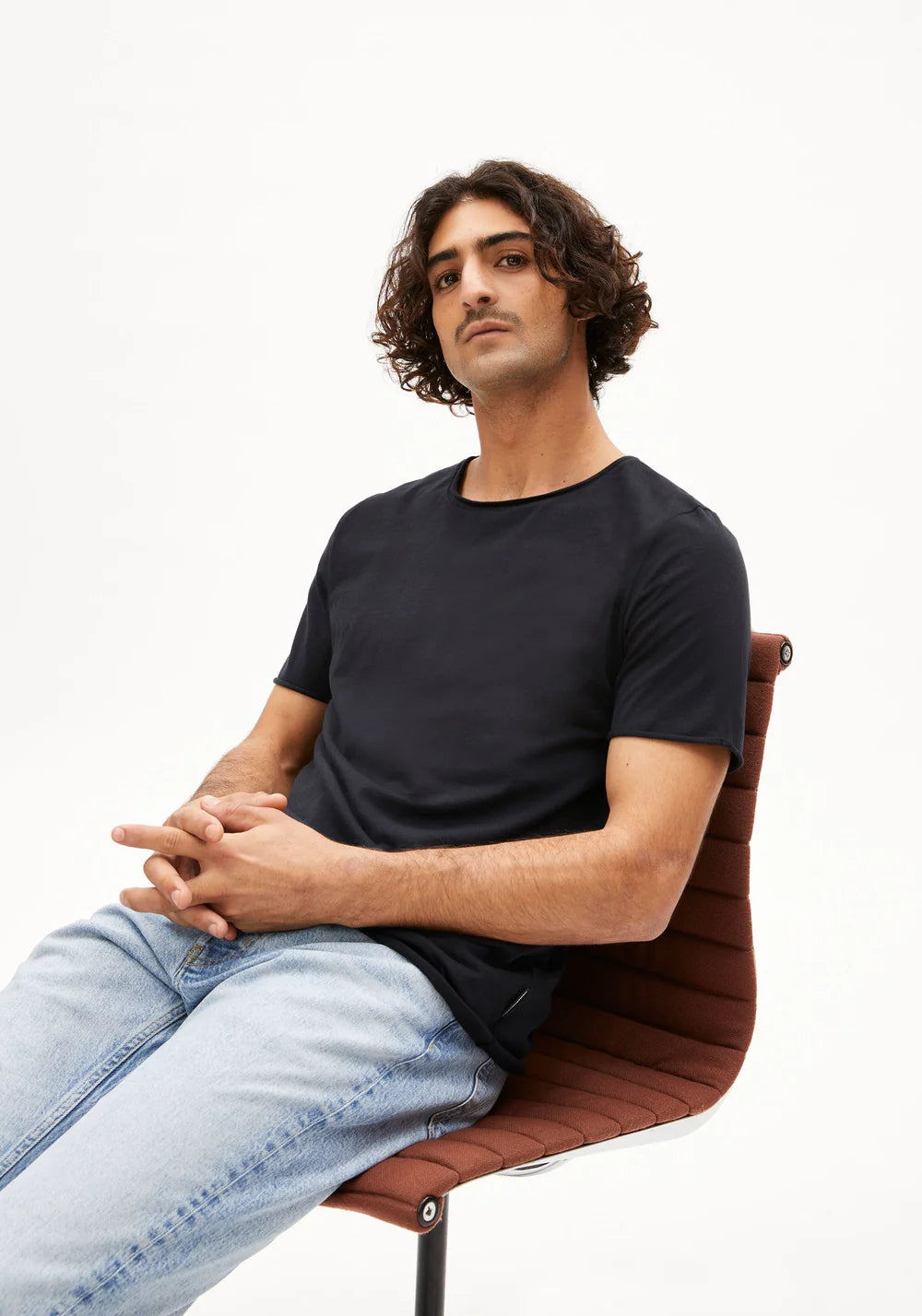 T-Shirt JAAMES BRUSHED black | ARMEDANGELS