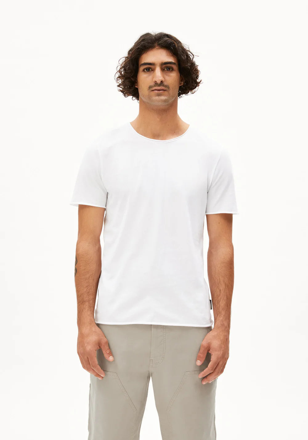 T-Shirt JAAMES BRUSHED white | ARMEDANGELS