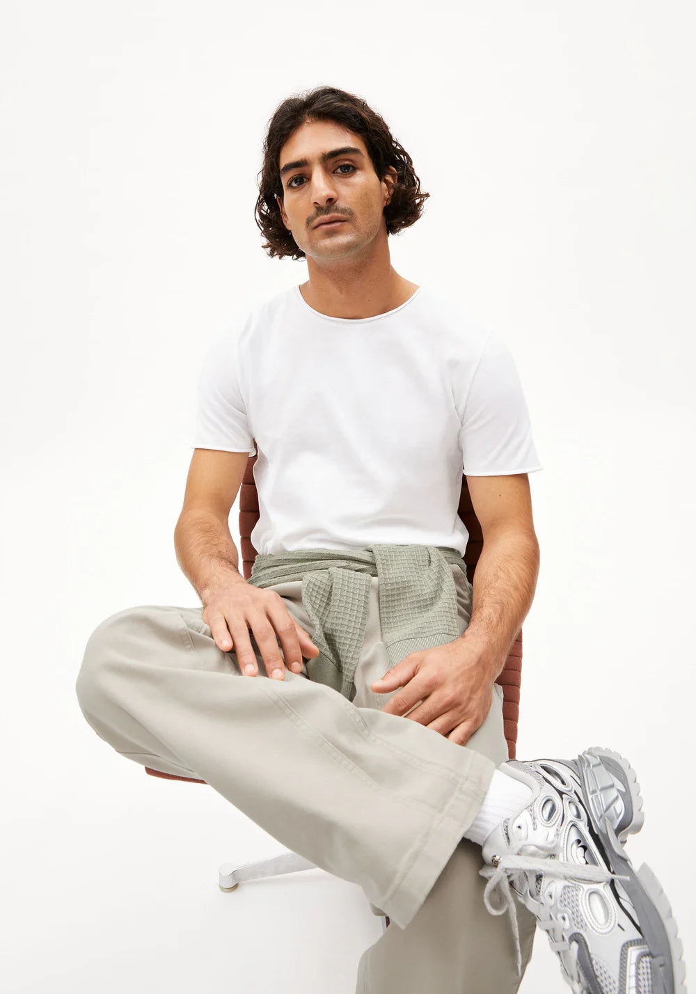 T-Shirt JAAMES BRUSHED white | ARMEDANGELS