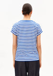 T-Shirt IDAARA STRIPES white-dynamo blue | ARMEDANGELS