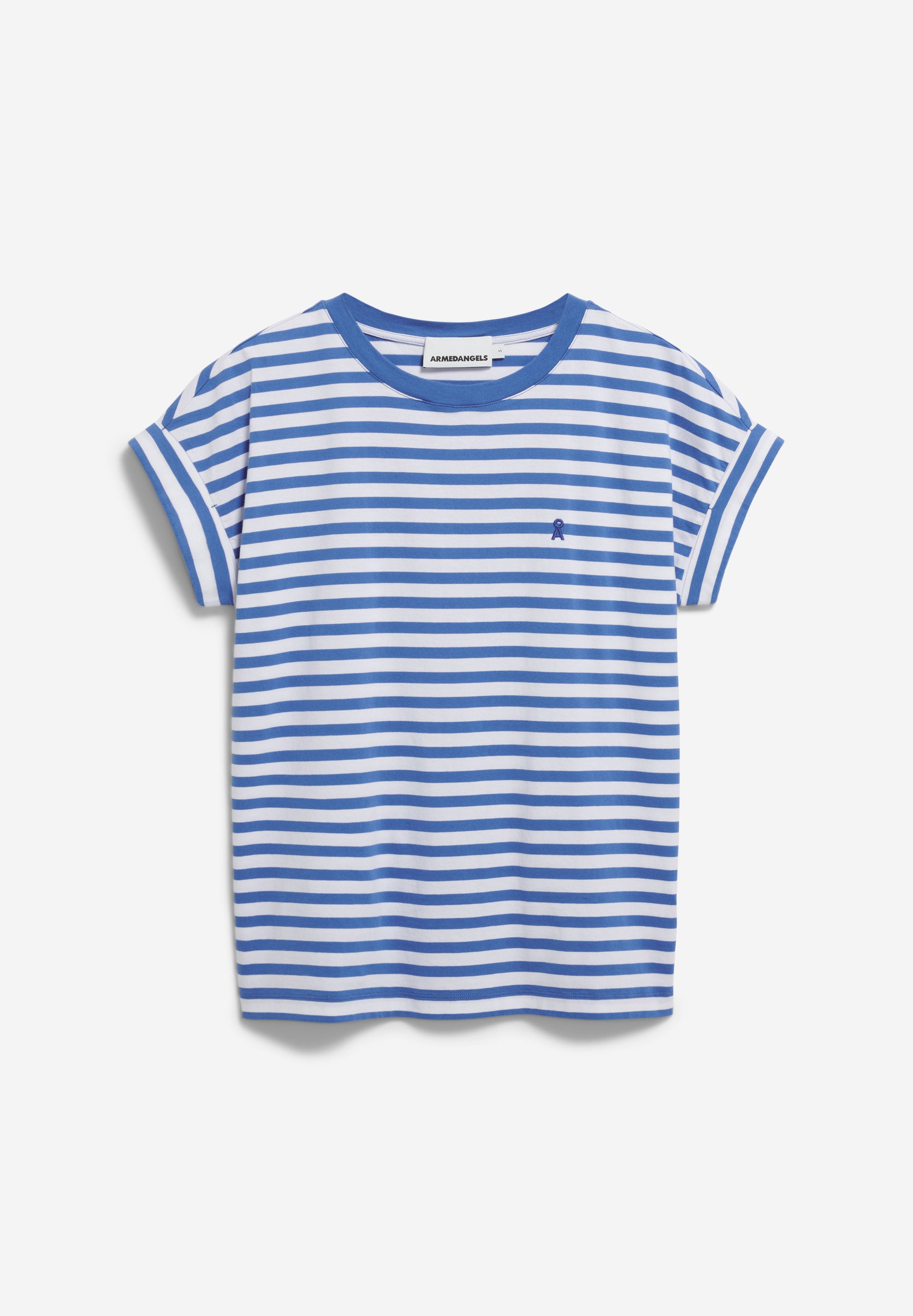 T-Shirt IDAARA STRIPES white-dark morning | ARMEDANGELS
