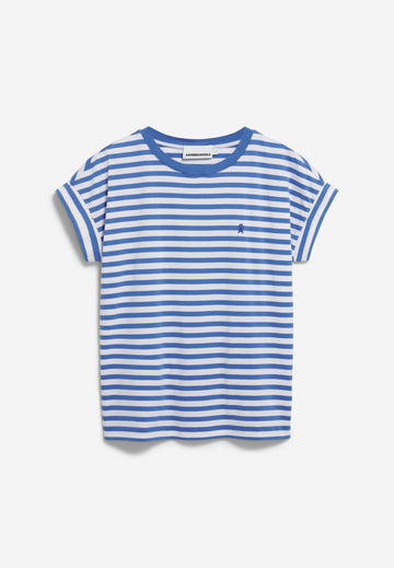 T-Shirt IDAARA STRIPES white-dark morning | ARMEDANGELS