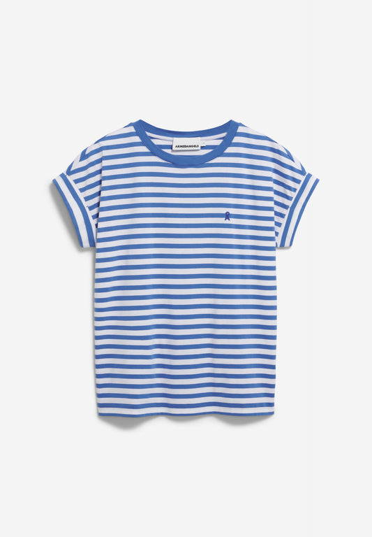 T-Shirt IDAARA STRIPES white-dark morning | ARMEDANGELS