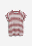T-Shirt IDAARA STRIPES ice grape-dark berry | ARMEDANGELS