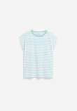 T-Shirt IDAARA STRIPES white-foam | ARMEDANGELS
