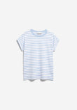 IDAARA STRIPE T-SHIRT white-soft blue | ARMEDANGELS