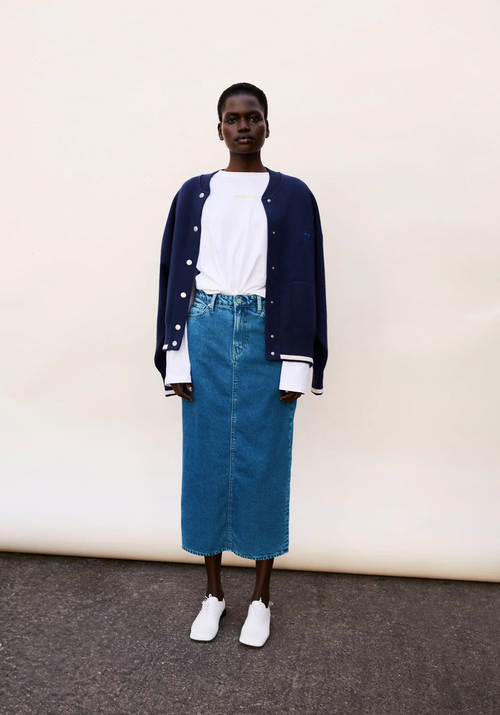 Rock KAALYKE DENIM MIDI SKIRT daydream | ARMEDANGELS