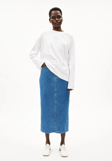 Rock KAALYKE DENIM MIDI SKIRT daydream | ARMEDANGELS