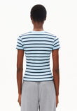 T-Shirt KARDAA STRIPES blue glow-tinted navy | ARMEDANGELS