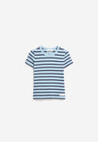 T-Shirt KARDAA STRIPES blue glow-tinted navy | ARMEDANGELS
